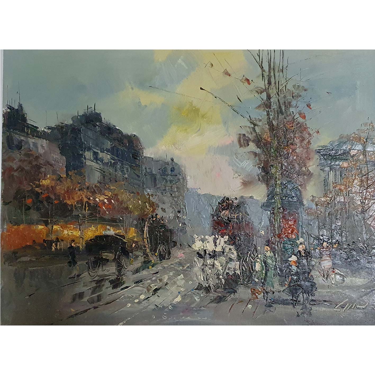 Avenue painting 101x82 cm