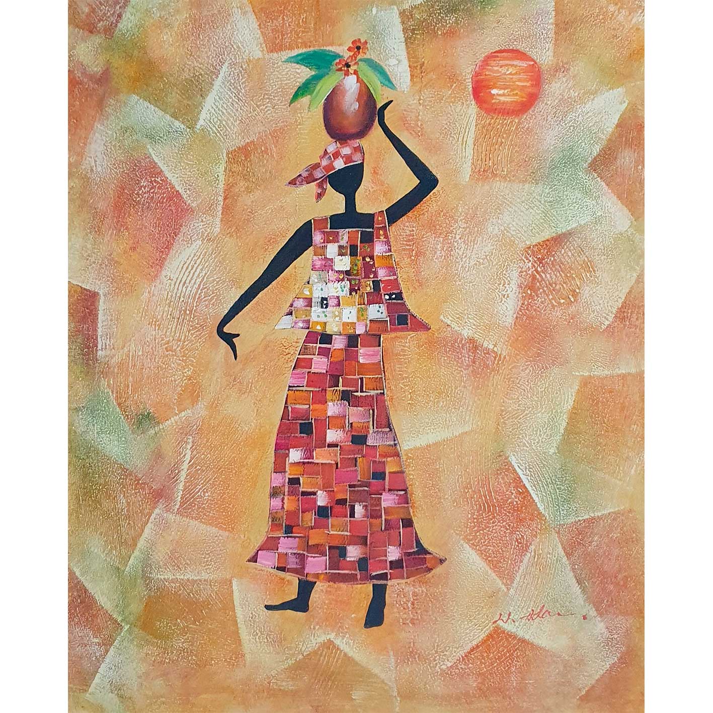 African Fruits Diptych Painting 50x60 cm [2 pieces]
