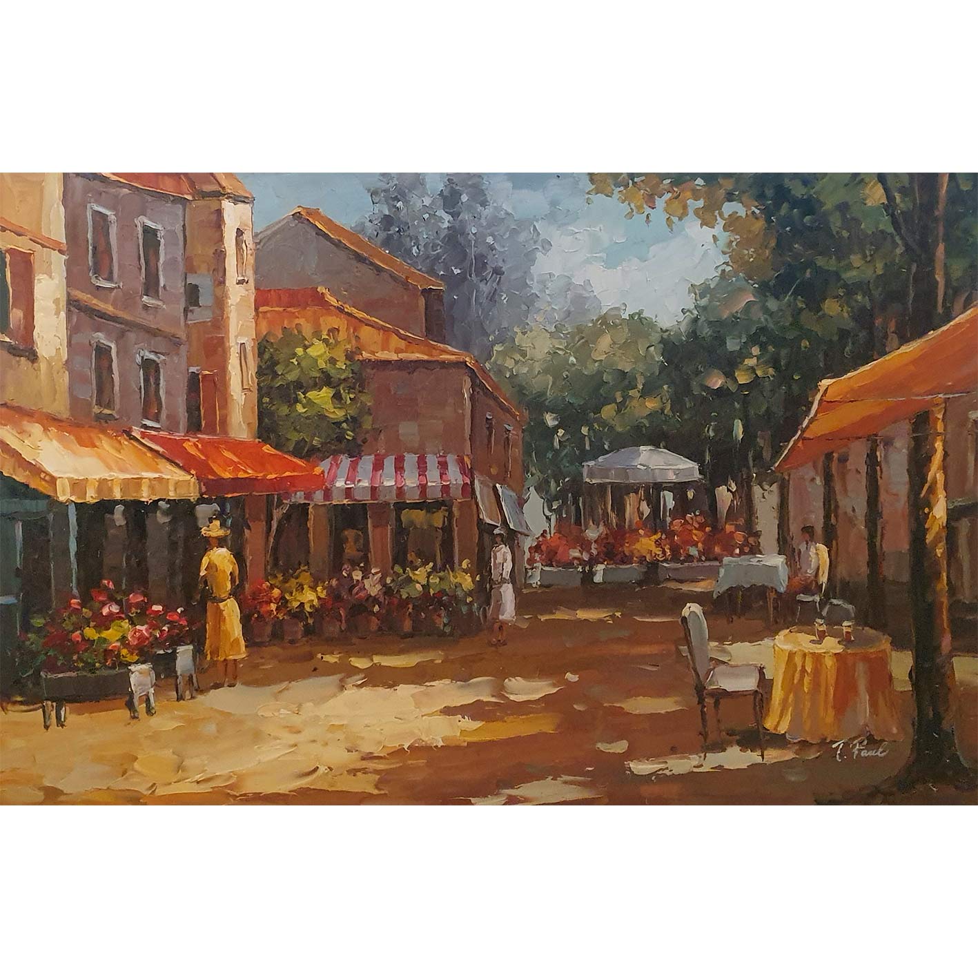 Village Shop Painting 90x60 cm