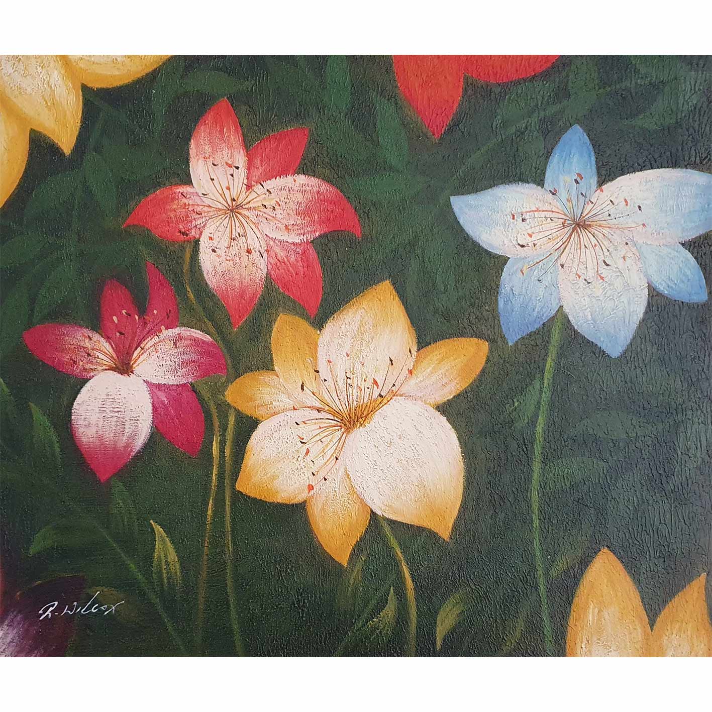 Flower Garden Painting 50x60 cm [2 pieces]