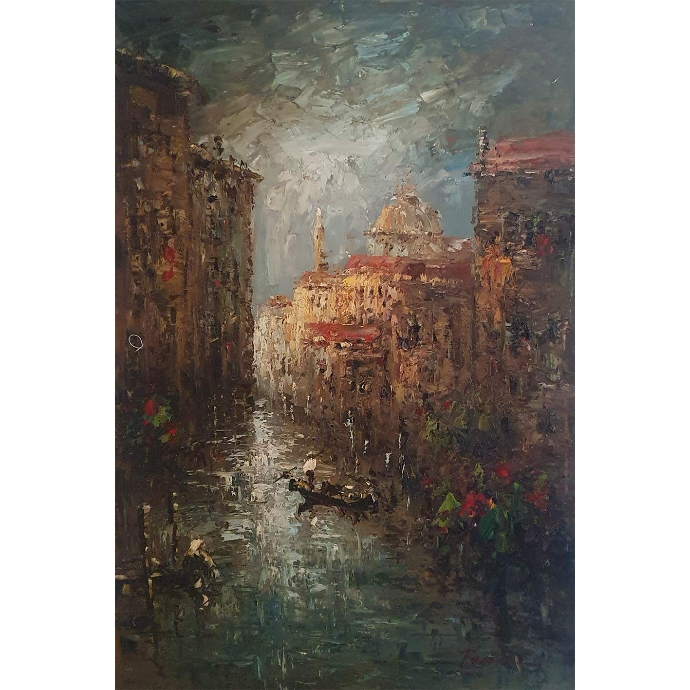 Venice Gondola painting 60x90 cm