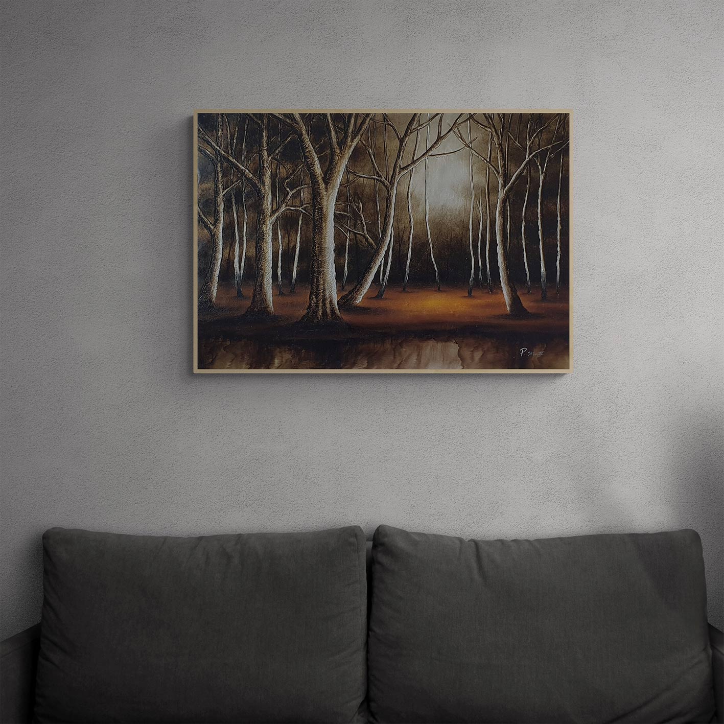 Oros Forest painting 90x60 cm