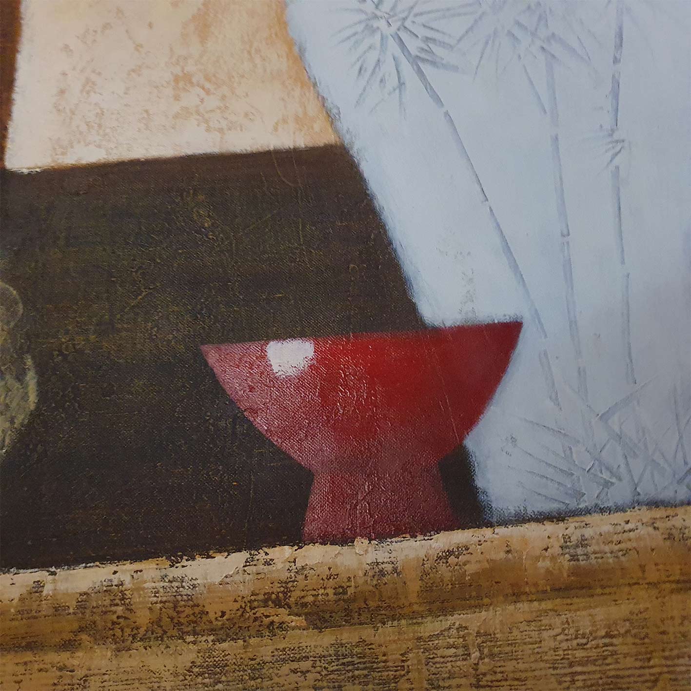 Diptychon Gemälde Stillleben Amphore 60x90 cm [2 Stück]