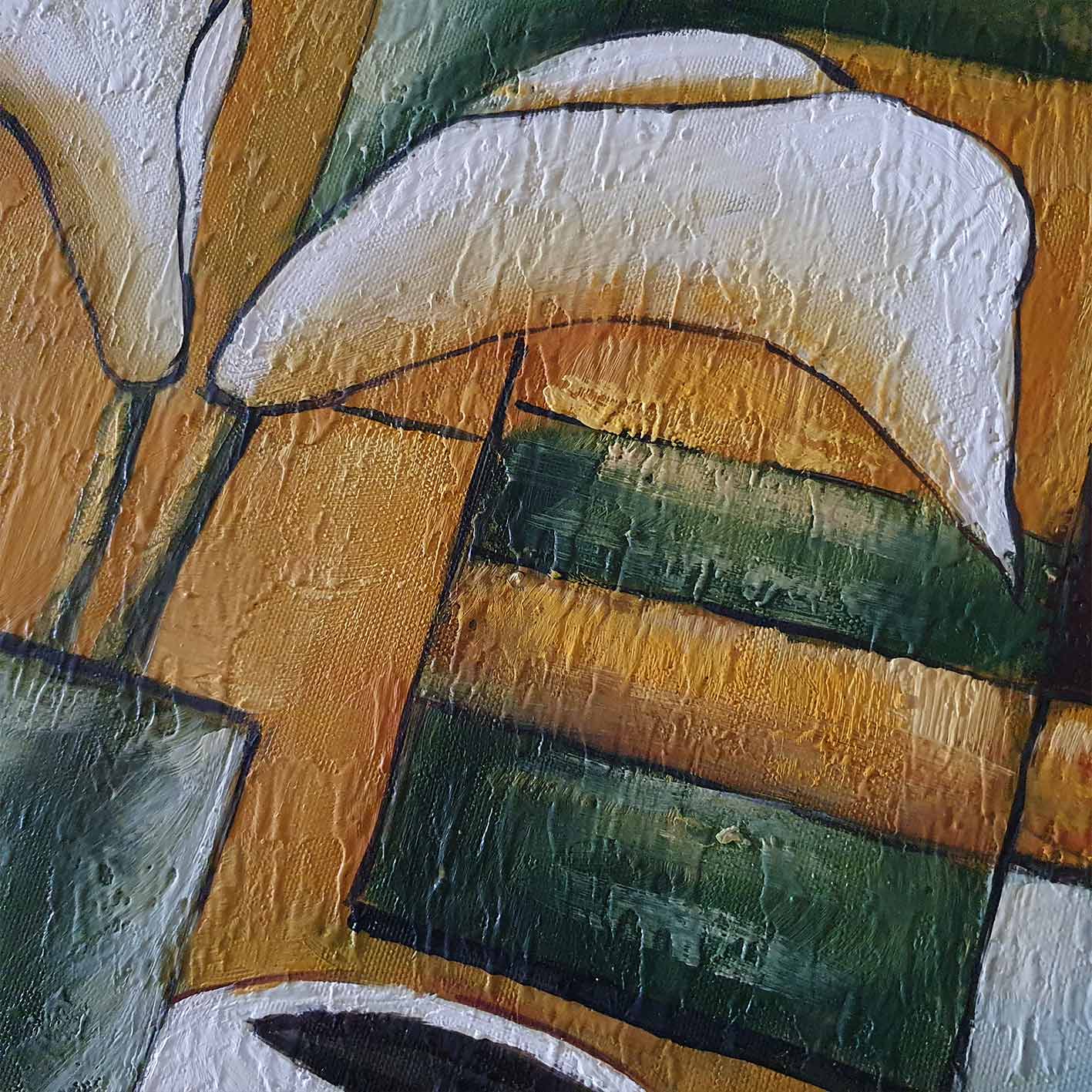 Absence Diptychon Gemälde 50x60 cm [2 Stück]