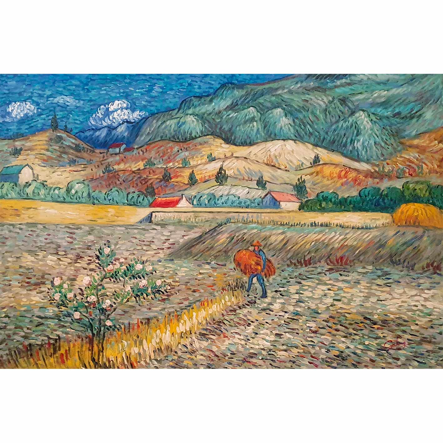 Cuadro Van Gogh Agricultura 90x60 cm