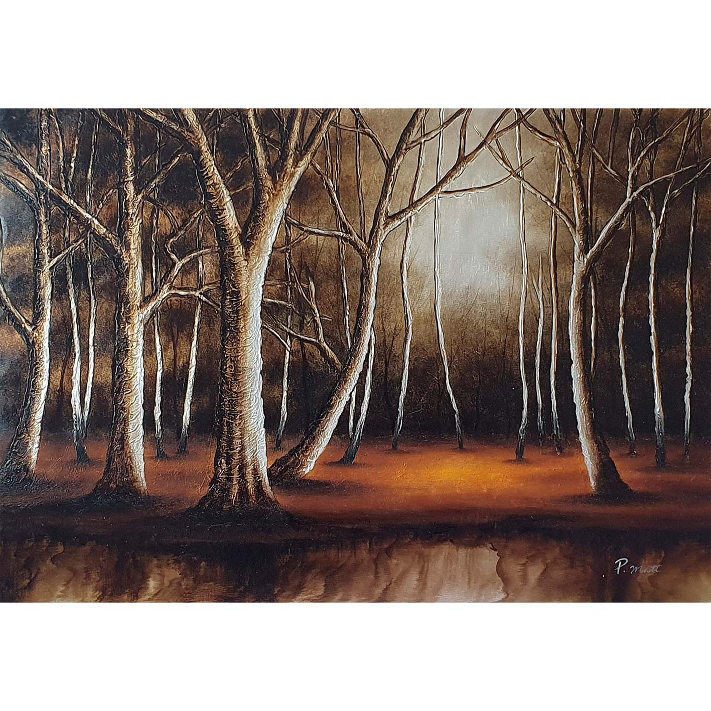 Oros Forest painting 90x60 cm