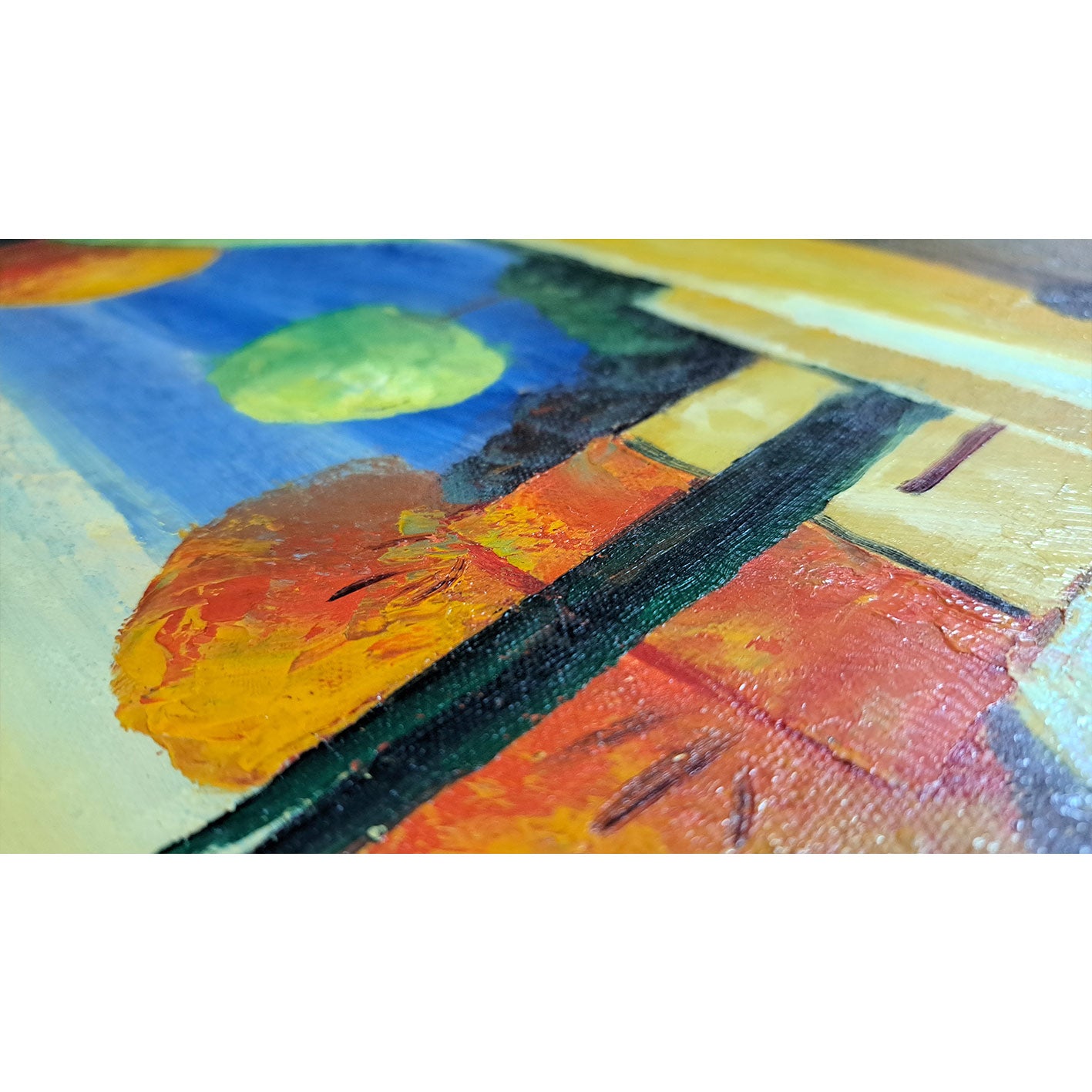 Cypress Path Diptychon Gemälde 60x50 cm [2 Stück]
