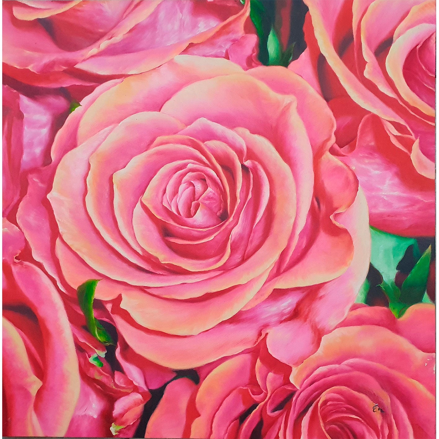 Original Roses Painting