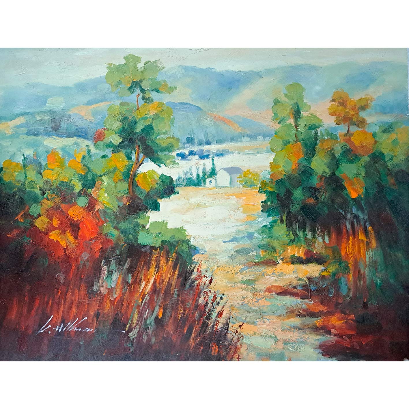Path Landscape Painting 60x50 cm