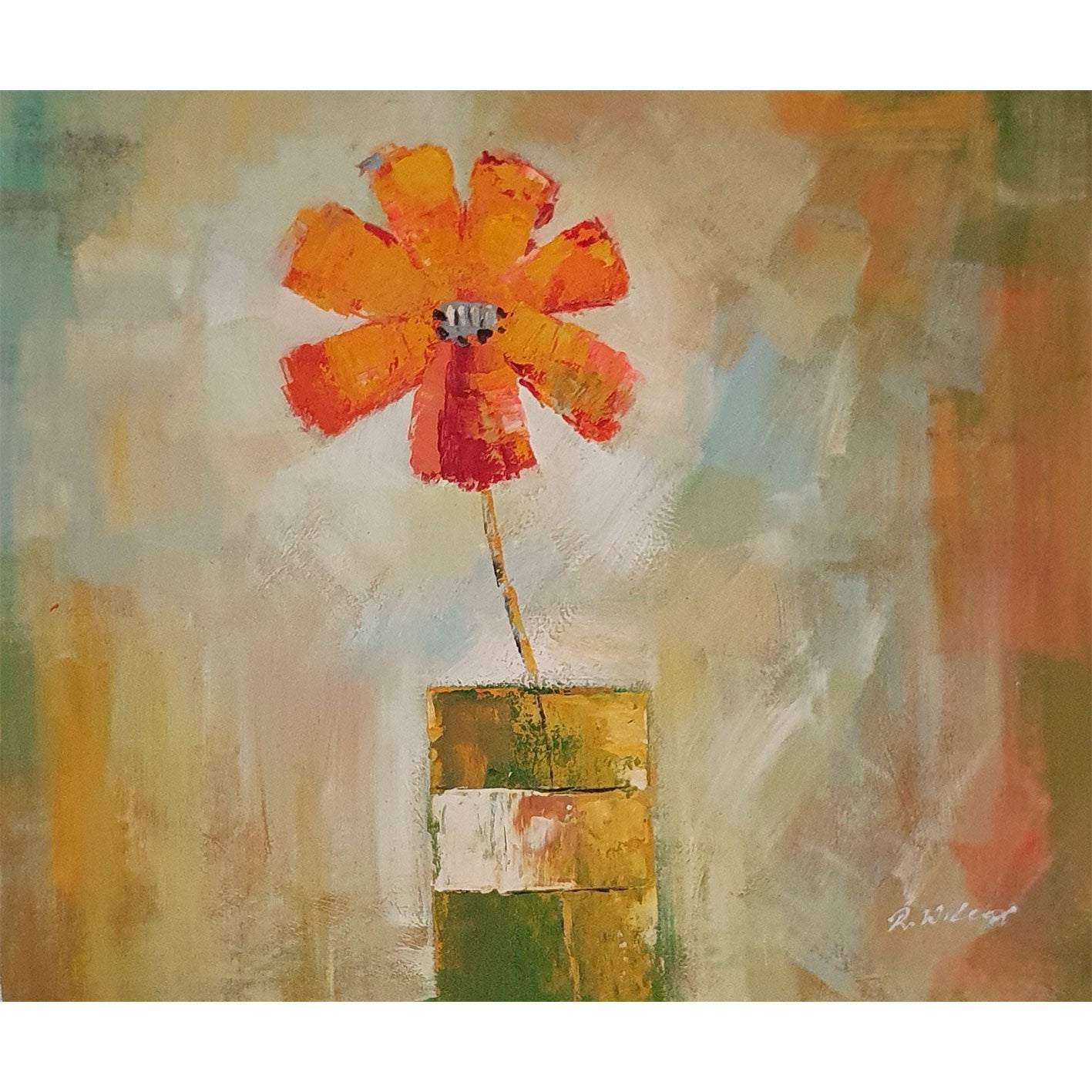 Vanguard Flower Painting 60x50 cm