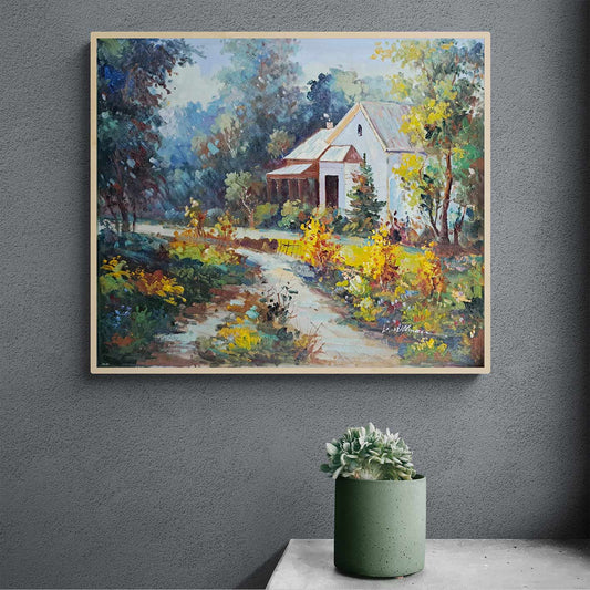 House Path Picture 60x50 cm