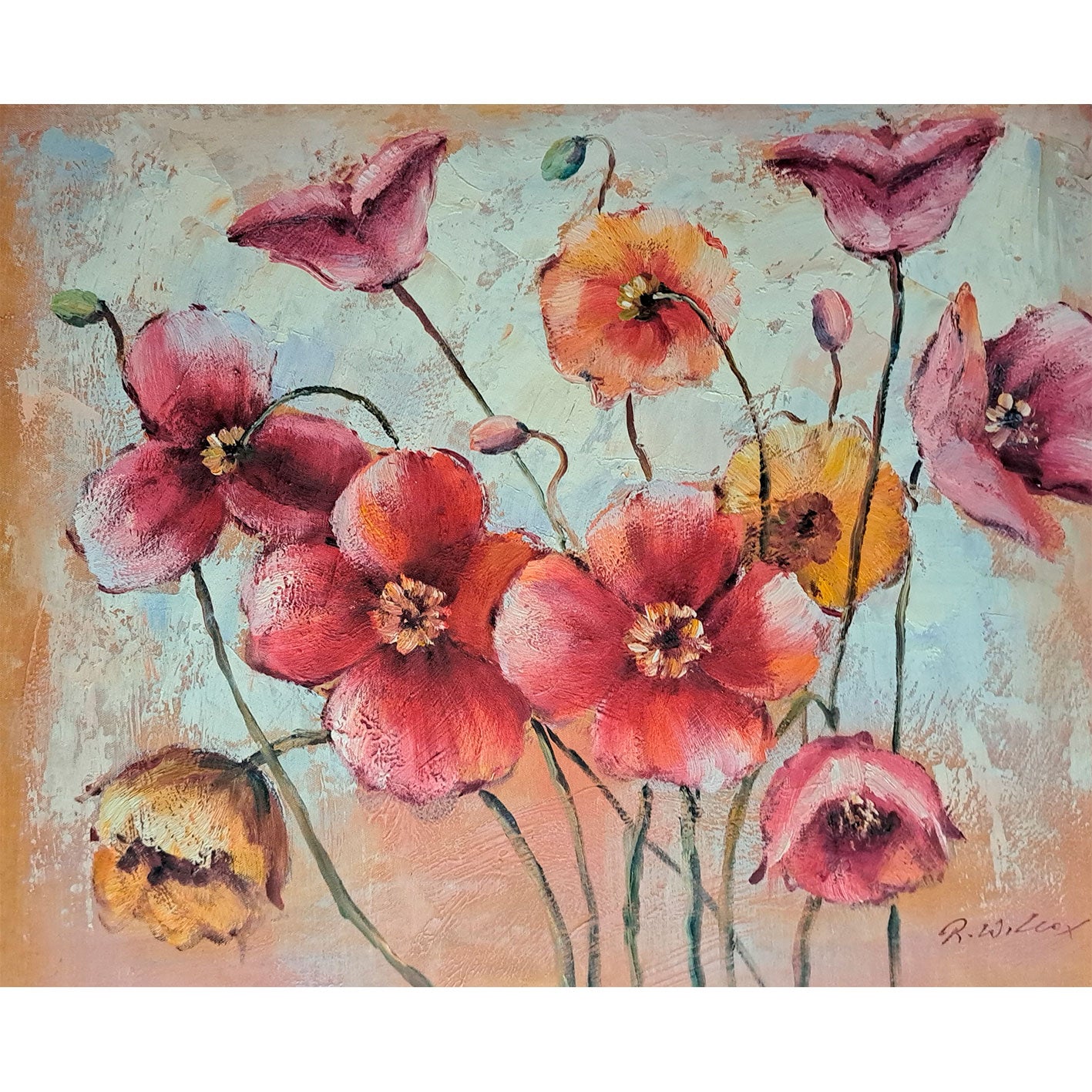 Cuadro Color Flor 60x50 cm