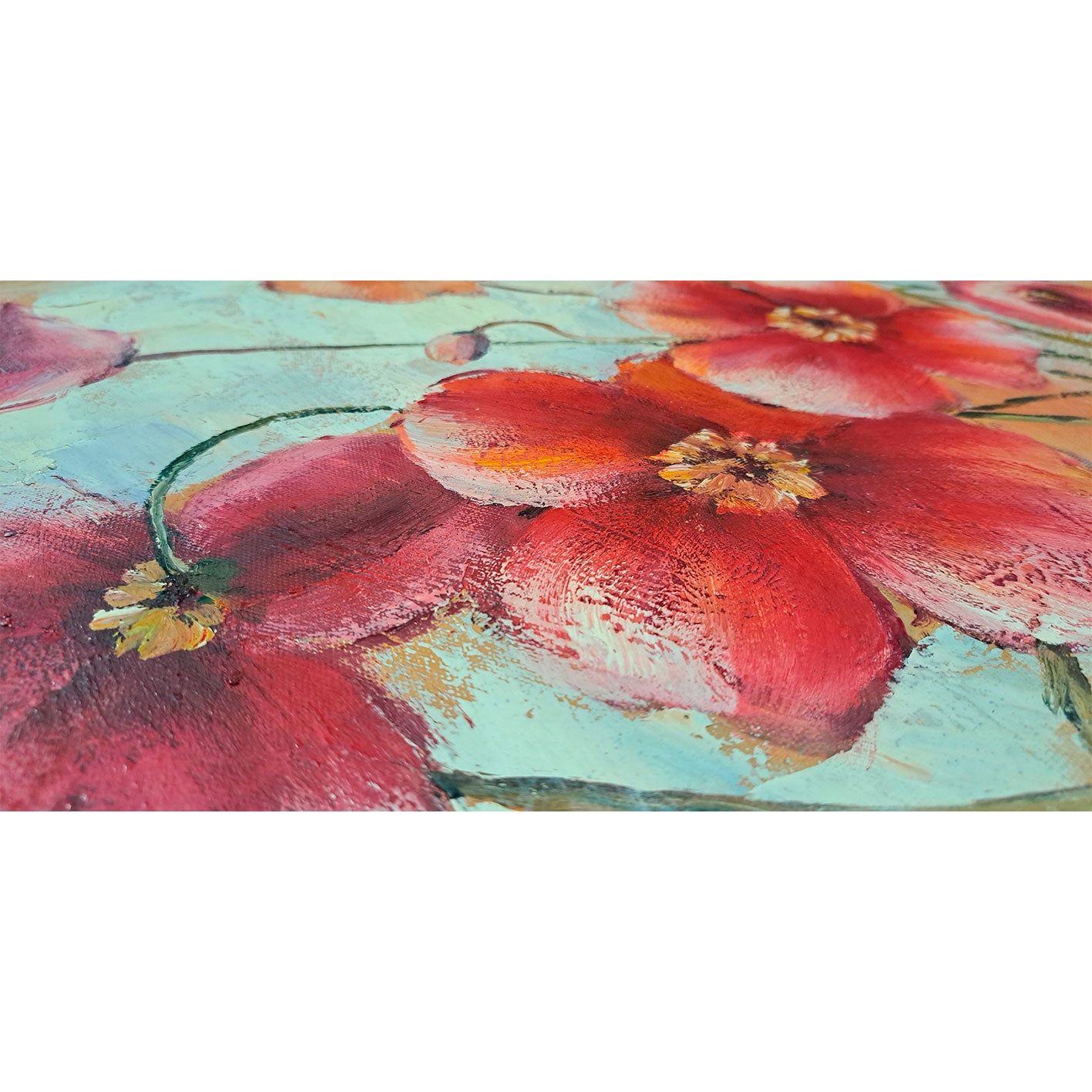 Farbiges Blumenbild 60x50 cm