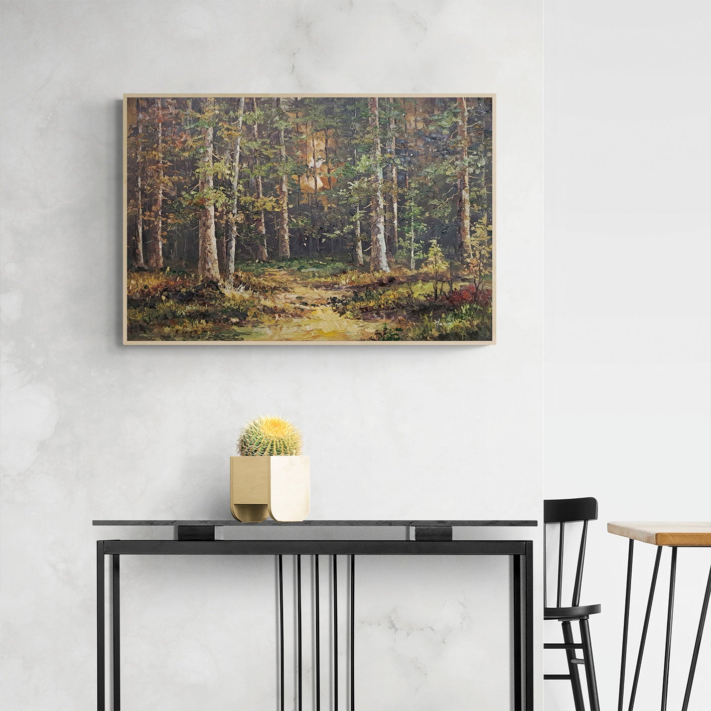 The forest painting 90x60 cm