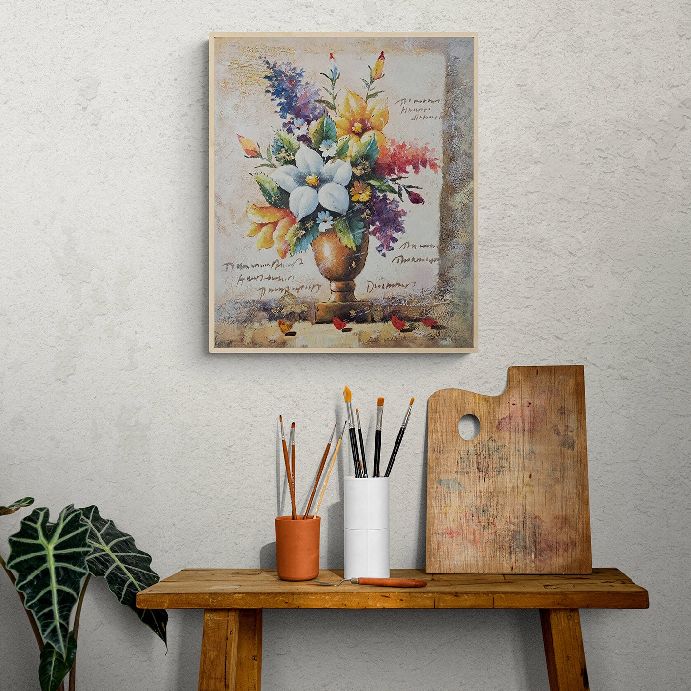 Letter Vase Painting 50x60 cm