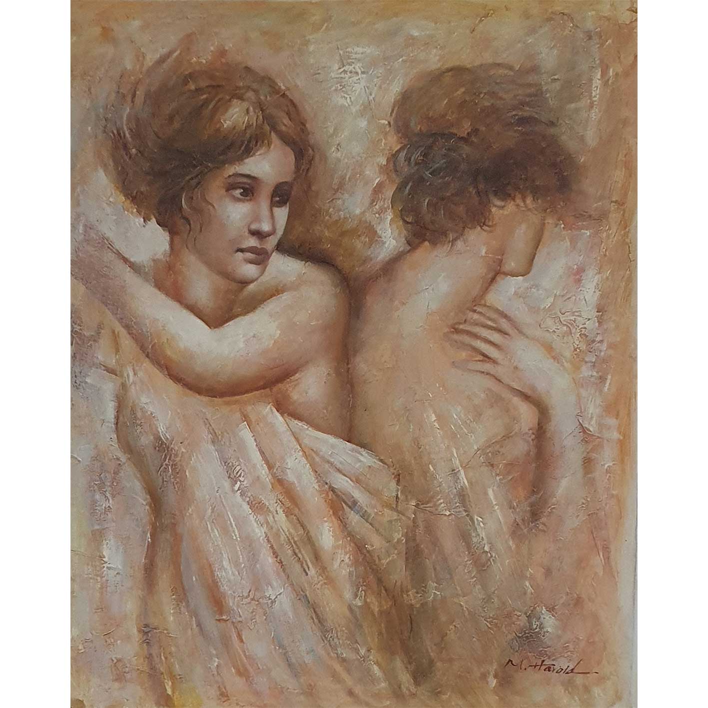 Women Sheets Painting 50x60 cm