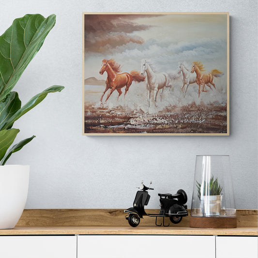 Wild Horses Painting 60x50 cm