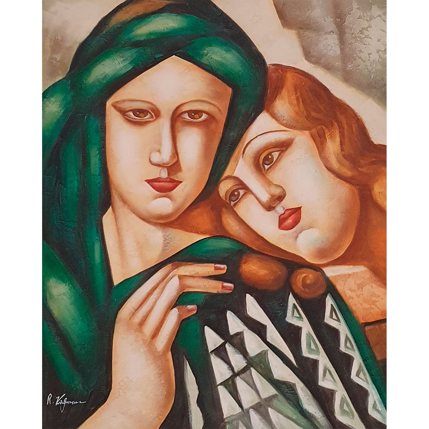 Painting Reproduction Lempicka Couple