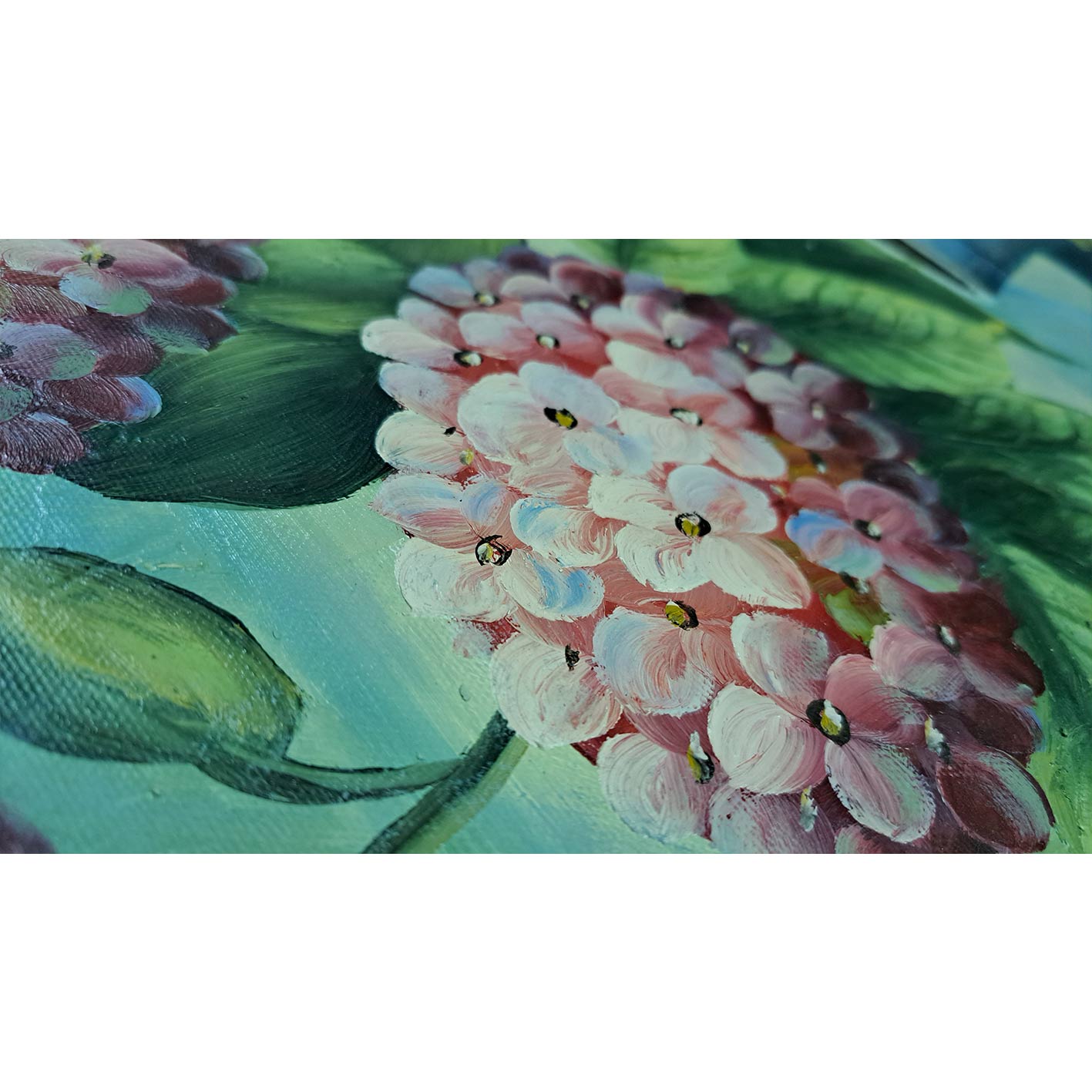 Hortensien Diptychon Gemälde 50x60 [2 Stück]