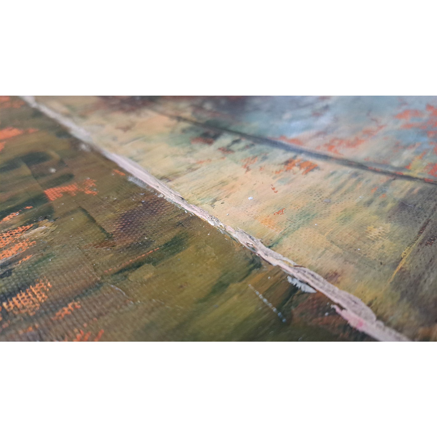 Diptychon Malerei Abstrakte Formen 60x90 cm [2 Stück]