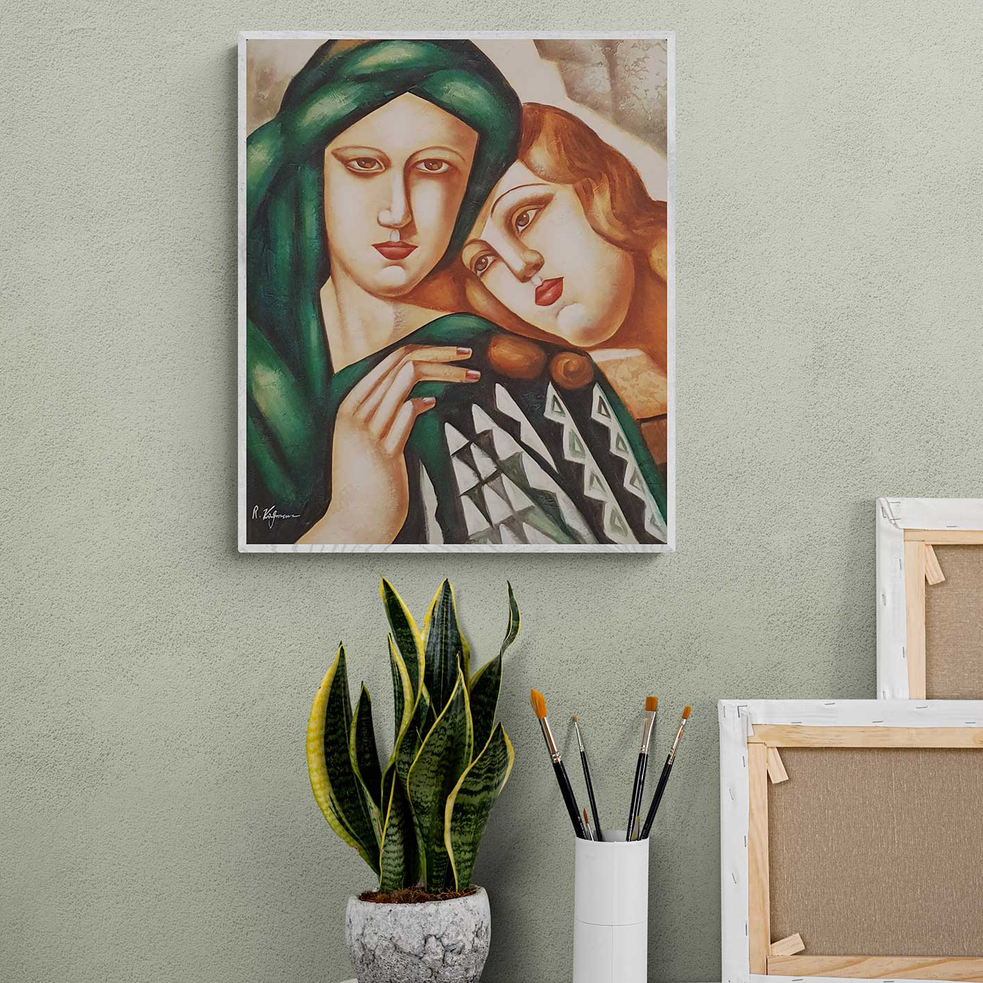Painting Reproduction Lempicka Couple