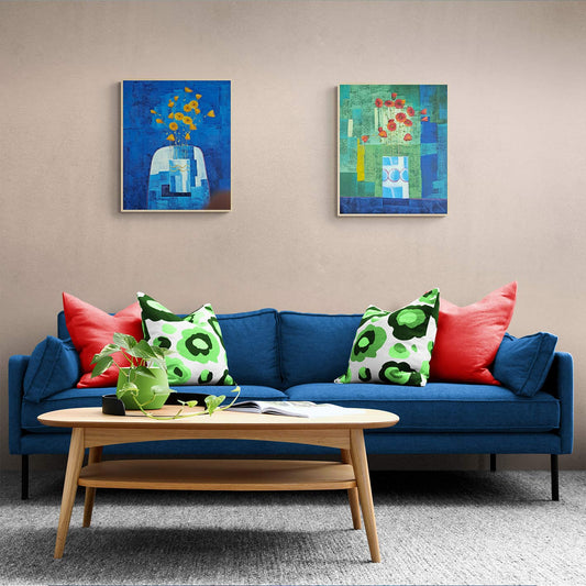 Daisies Diptych Painting 50X60 cm [2 pieces]