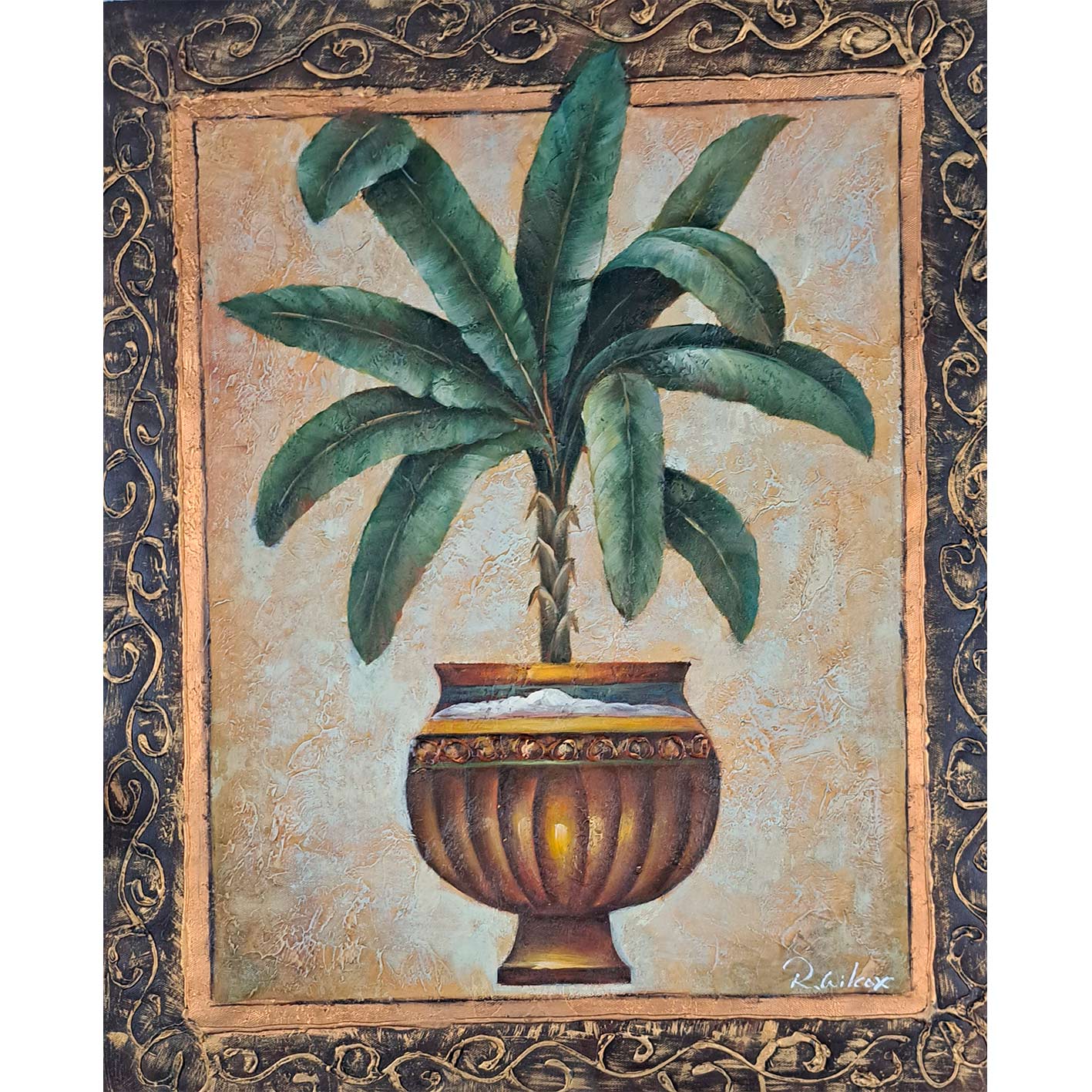 Dekoratives Palmengemälde 50x60 cm