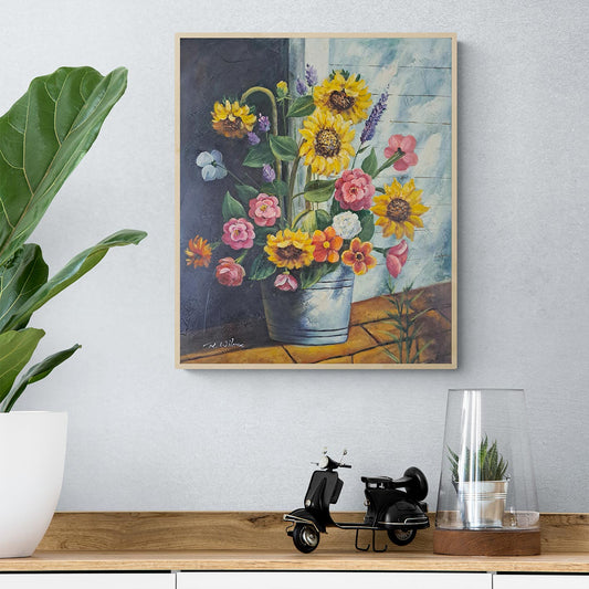 Flower Cube Painting 50x60 cm