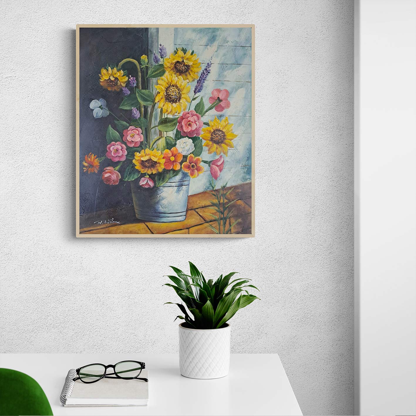 Flower Cube Painting 50x60 cm