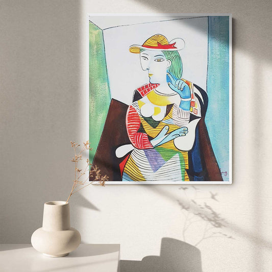Cuadro Picasso Mujer Sentada 50x60 cm