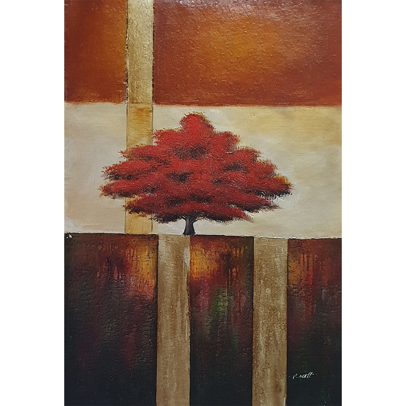 Grove Diptychon Gemälde 60x90 cm [2 Stück]