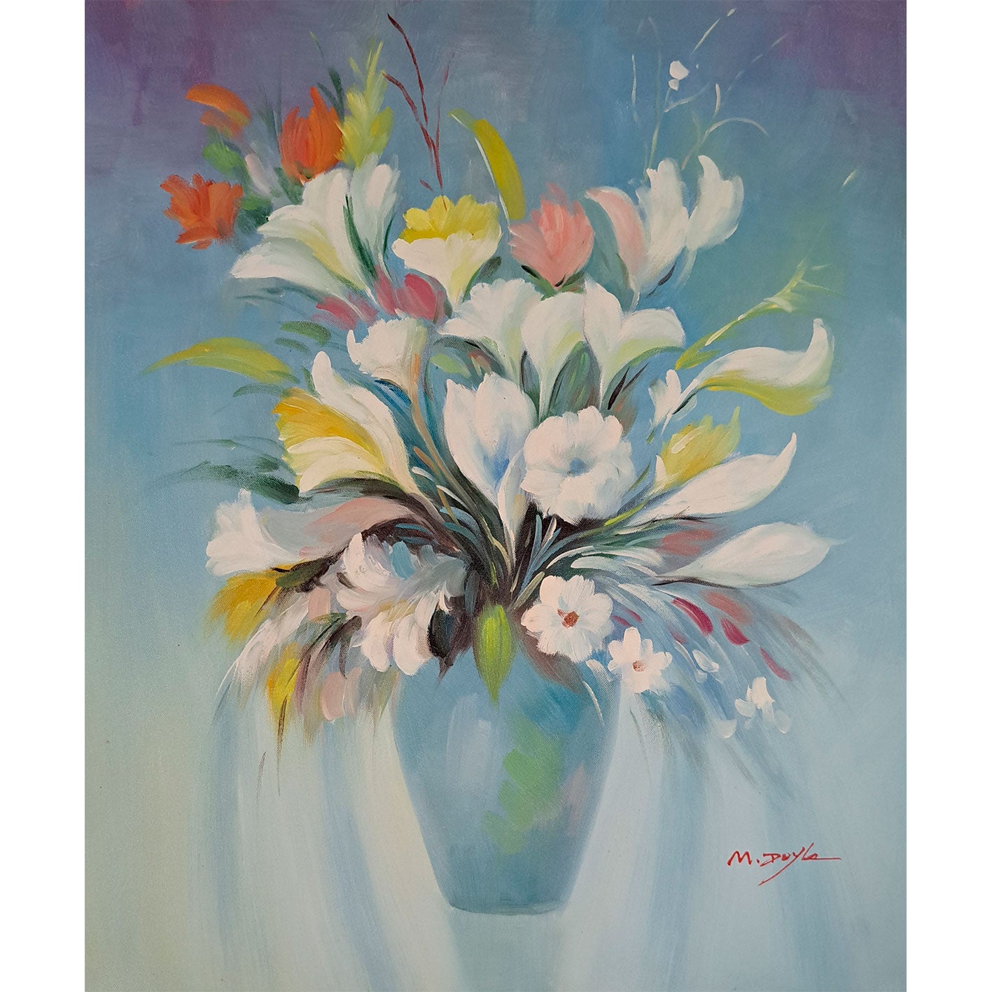Fantasy Flowers Painting 50x60 cm