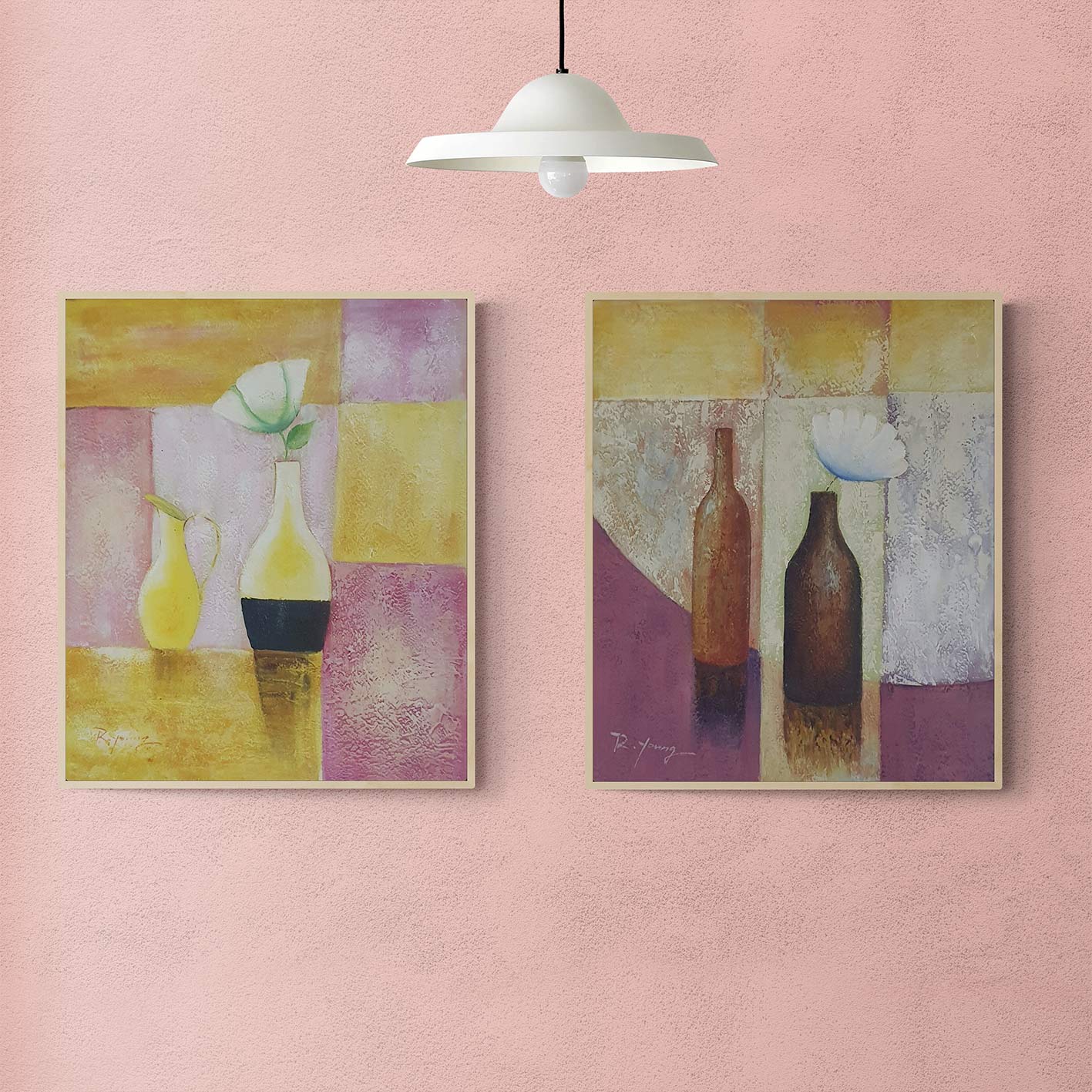 Kitchen Diptych Painting 50x60 cm [2 pieces]
