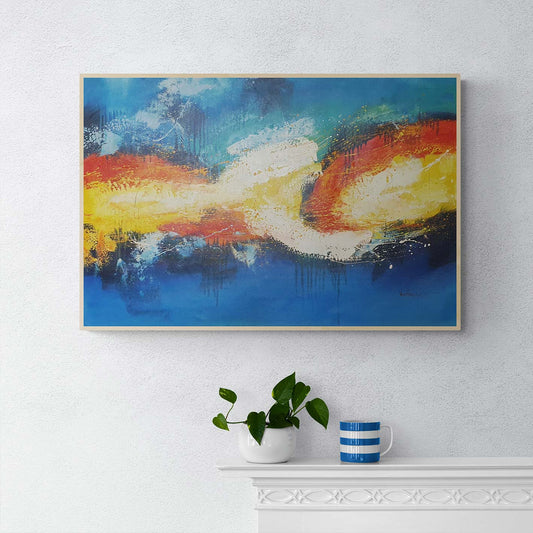 Abstract Painting Broken Paintings 90x60 cm