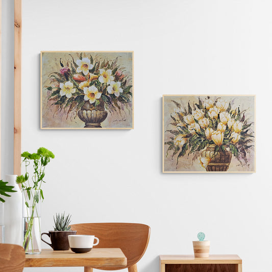 Splendor Flowers Painting 60x50 cm [2 pieces]