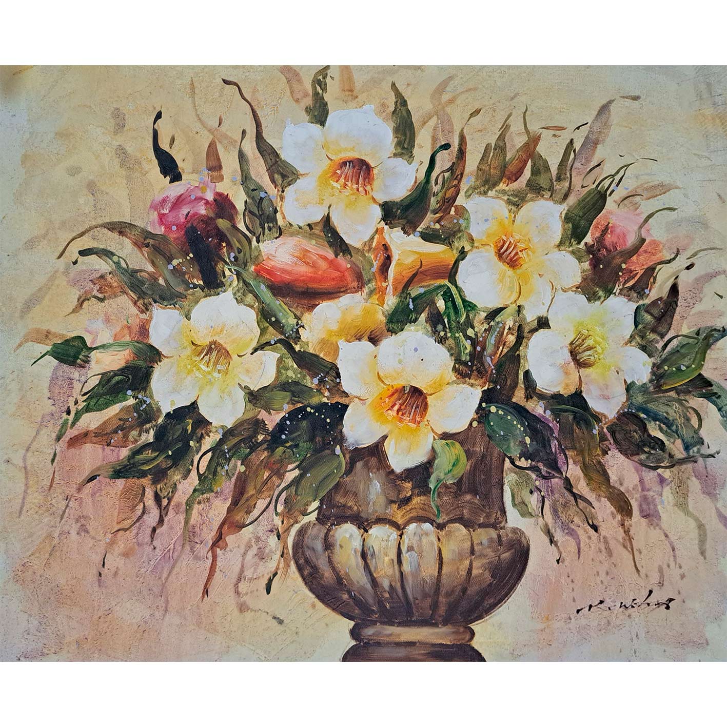 Cuadro Flores Esplendor  60x50 cm [2 piezas]