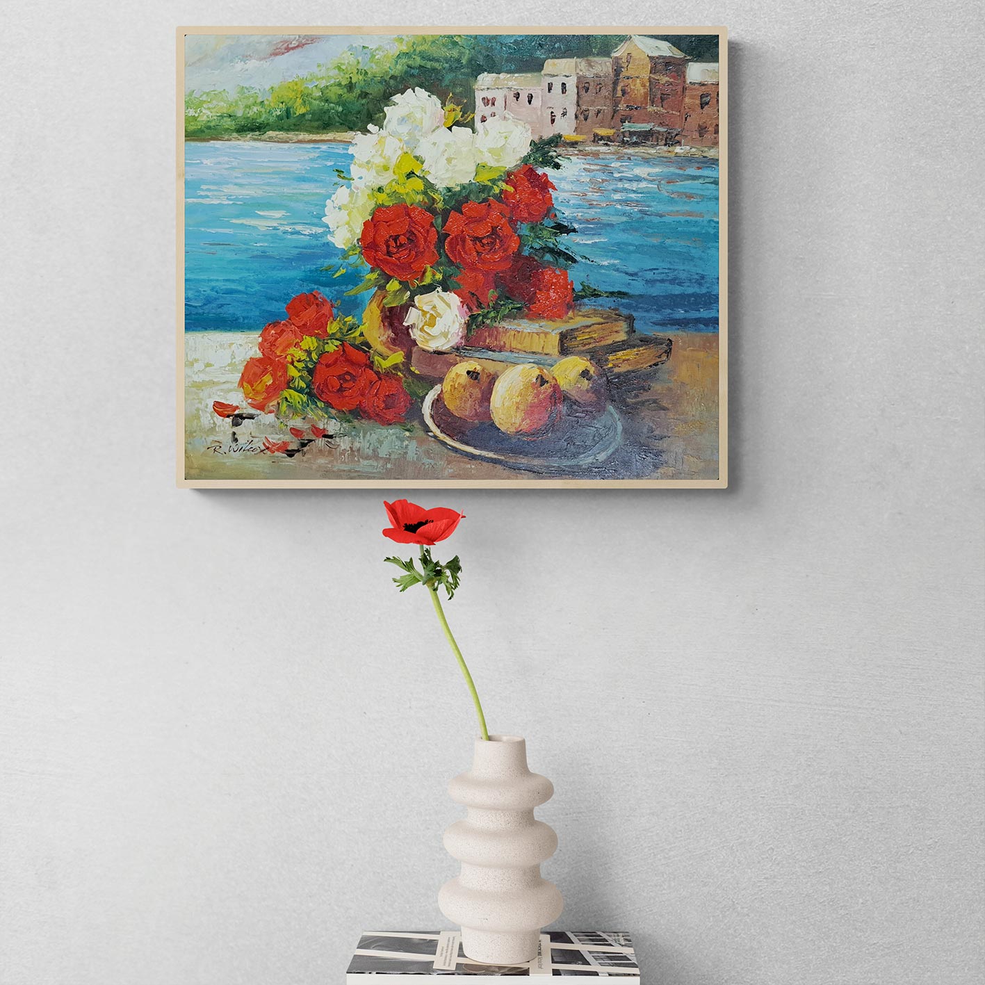 Sea Flowers Painting 60x50 cm