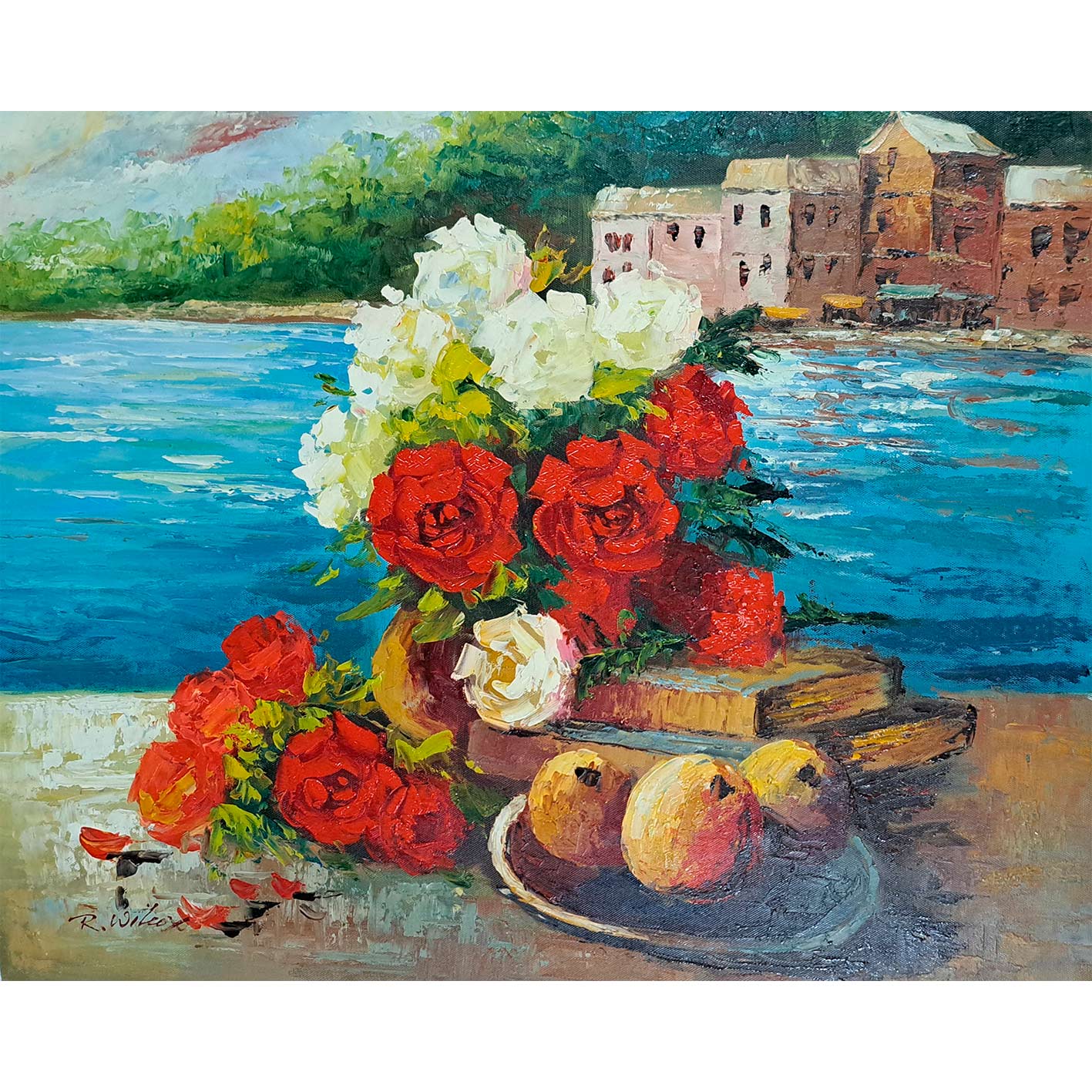 Sea Flowers Painting 60x50 cm