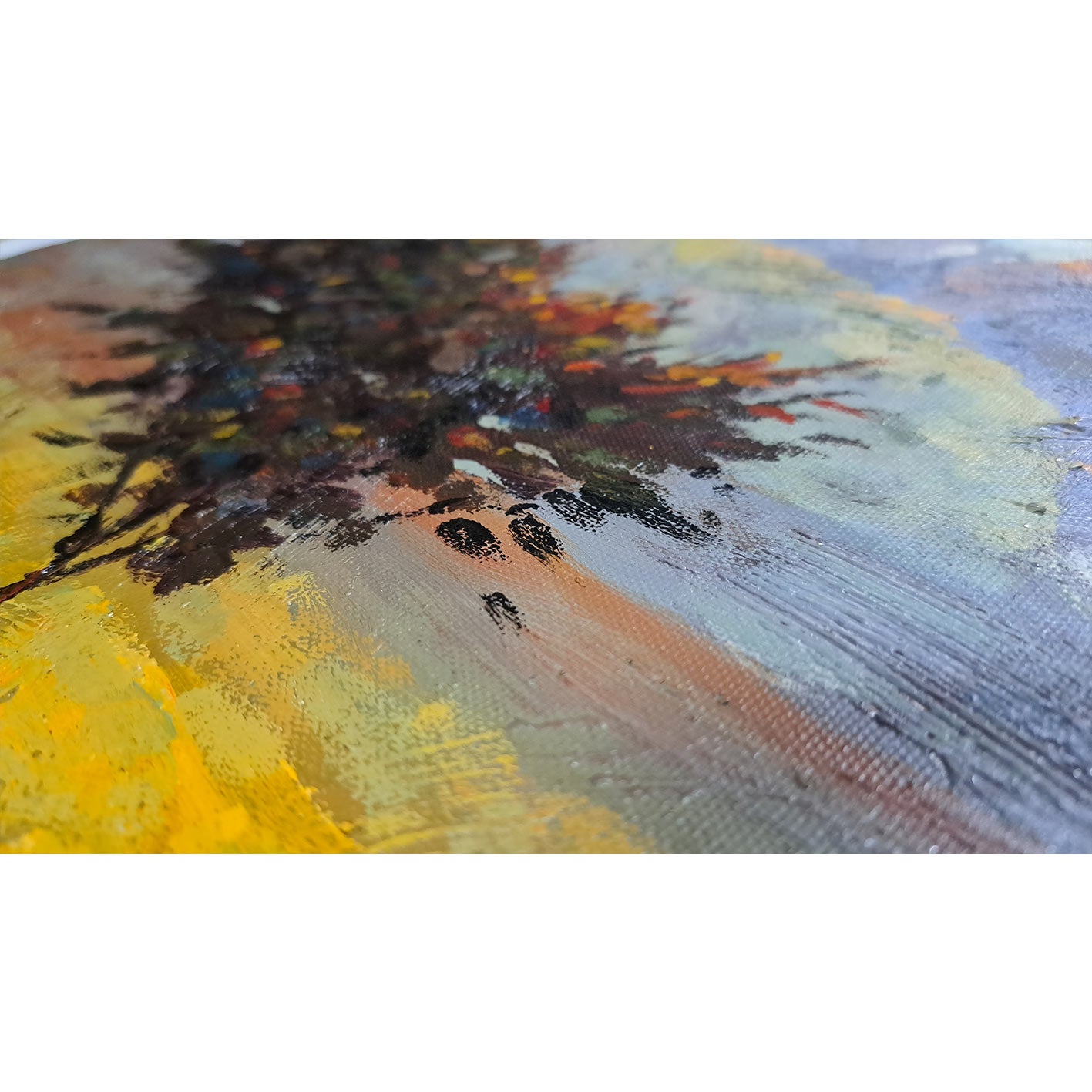 Yellow Landscape Diptych Painting 60X50 cm [2 pieces]