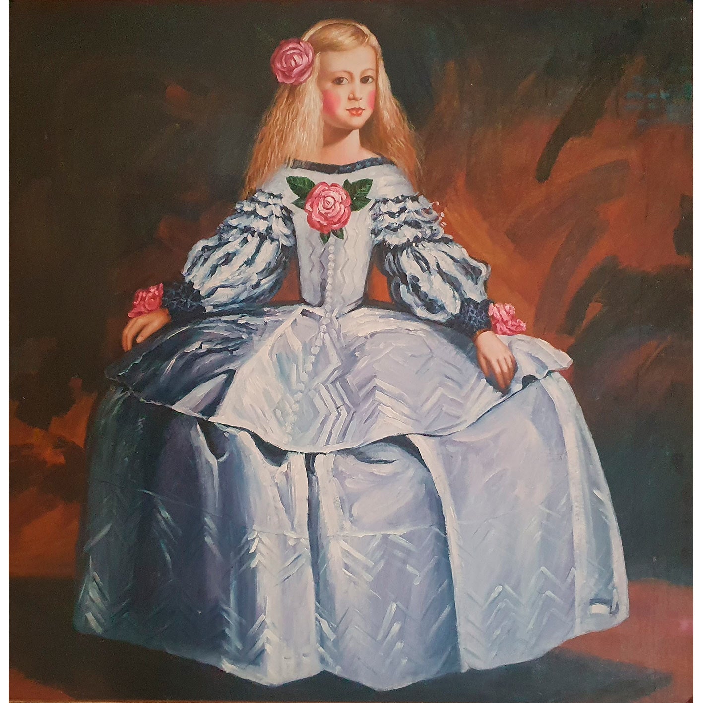 Menina painting 130x130 cm