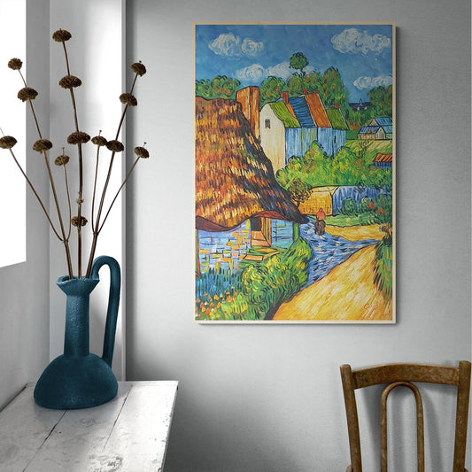 Cuadro Van Gogh Casas en Auvers 60x90 cm
