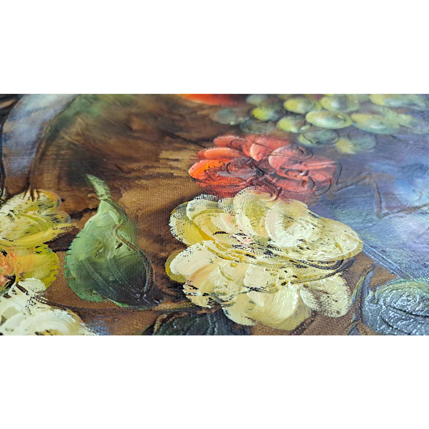Blumenstillleben-Diptychon-Gemälde 60x50 cm [2 Stück]