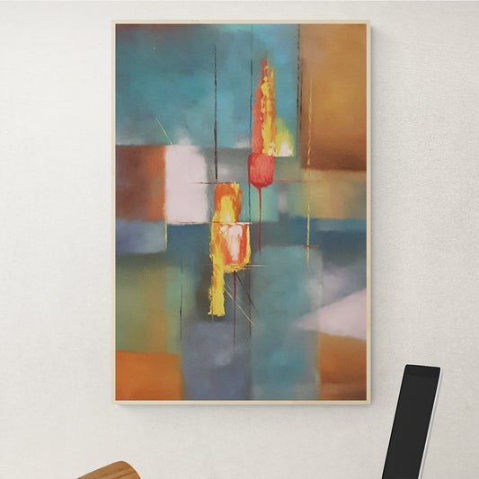 Cuadro Abstracto Líneas  60x90 cm