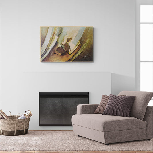 Cuadro marrón moderno