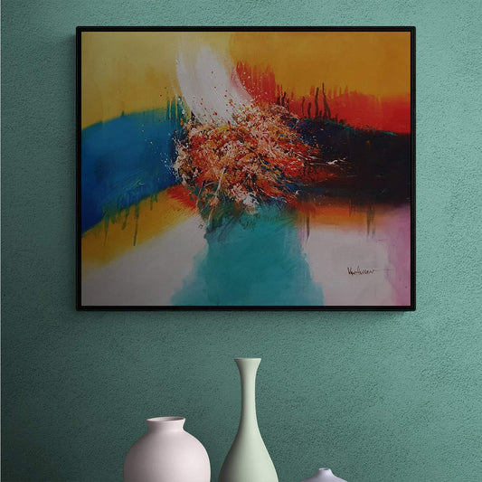 Cuadro abstracto multicolor