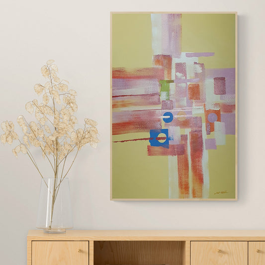 Cuadro Abstracto Vasos 60x90 cm