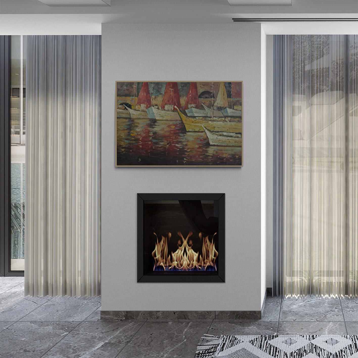 Cuadro Puerto Llegada