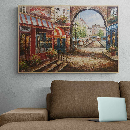 Cuadro Pueblos Mundo 90x60 cm