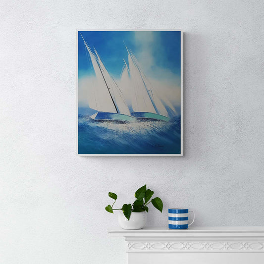 Cuadro Barco Vela  50x60 cm