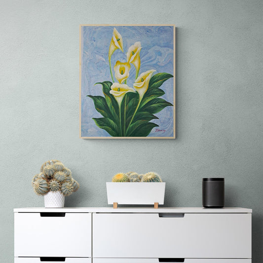 Cuadro Cala Lirio Alcatraces 50x60 cm